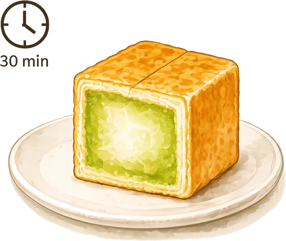 解冻 30 分钟，冰淇淋口感
